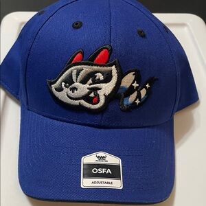 Blue Baseball Cap with Embroidered Fox Patch NWT